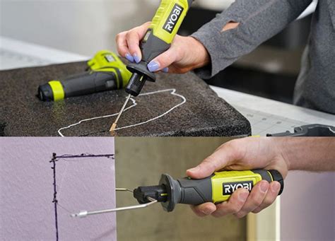 Ryobi foam cutter - RYOBI introduces the USB Lithium Hot Cutter Kit. This tool cuts, shapes and shaves a variety of foam. Rapidly heating up in under 2 minutes, this tool is ready when you are. The dual heat settings give you precision temperature control to adjust based on your project needs. This kit includes 3 different foam cutting tips for a variety of ... 